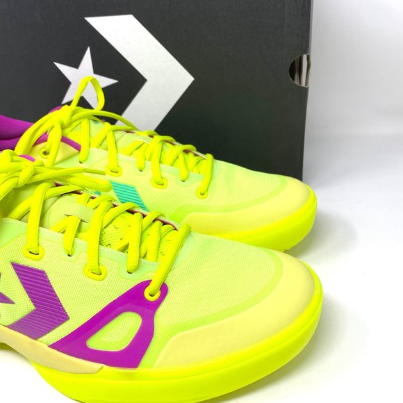 Converse Mens Size 11 169513C G4 OX Lemon Venom Hyper Magenta Volt Low Sneaker - Picture 7 of 11